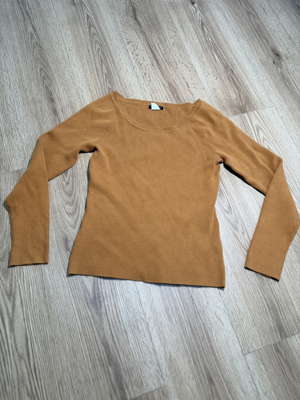 J. Crew Ribbed Crewneck Sweater in Mustard